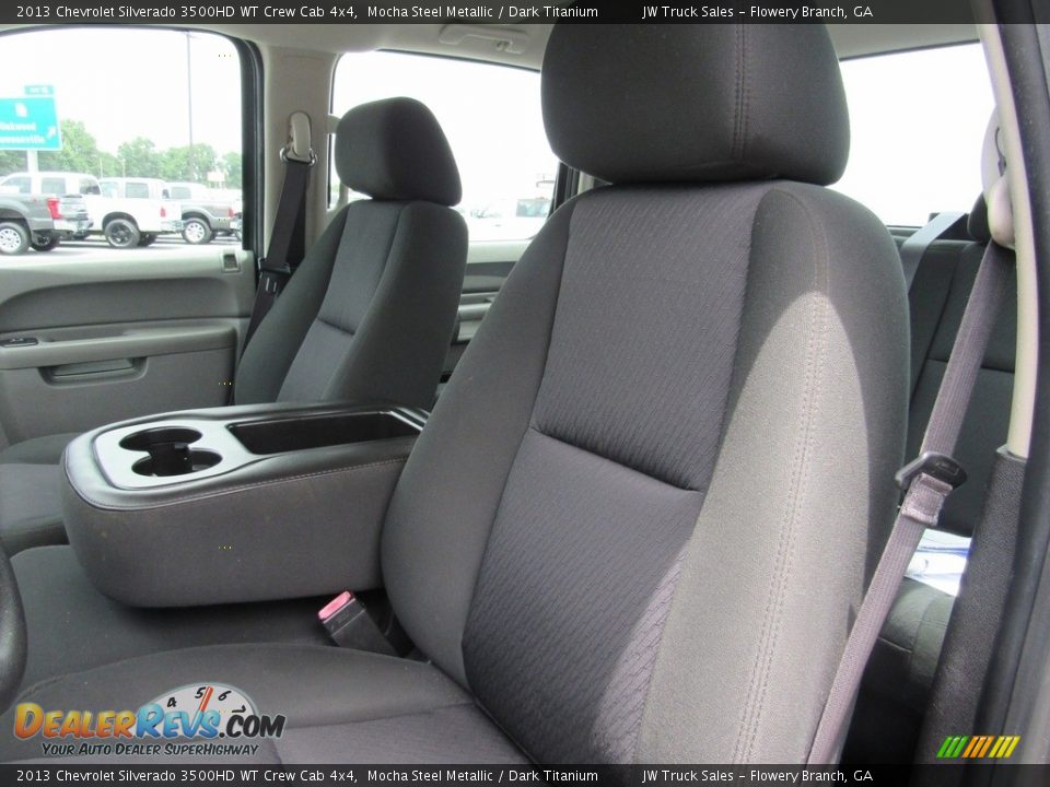 Front Seat of 2013 Chevrolet Silverado 3500HD WT Crew Cab 4x4 Photo #16
