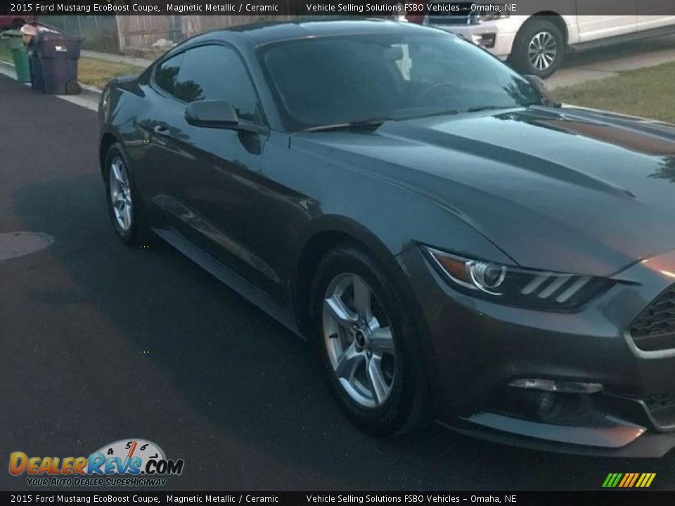 2015 Ford Mustang EcoBoost Coupe Magnetic Metallic / Ceramic Photo #14