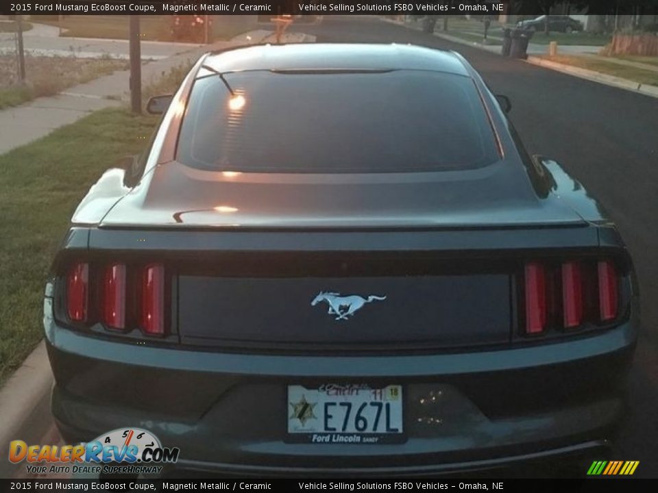 2015 Ford Mustang EcoBoost Coupe Magnetic Metallic / Ceramic Photo #15