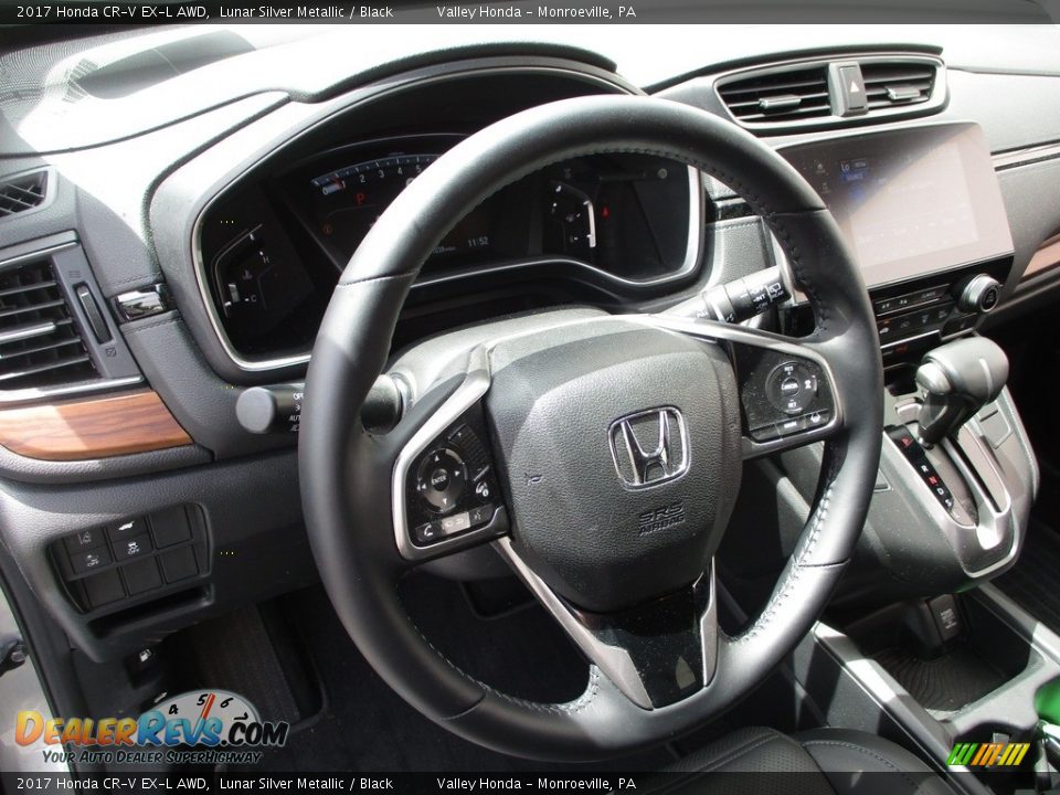 2017 Honda CR-V EX-L AWD Lunar Silver Metallic / Black Photo #14