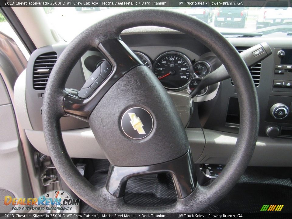 2013 Chevrolet Silverado 3500HD WT Crew Cab 4x4 Steering Wheel Photo #18