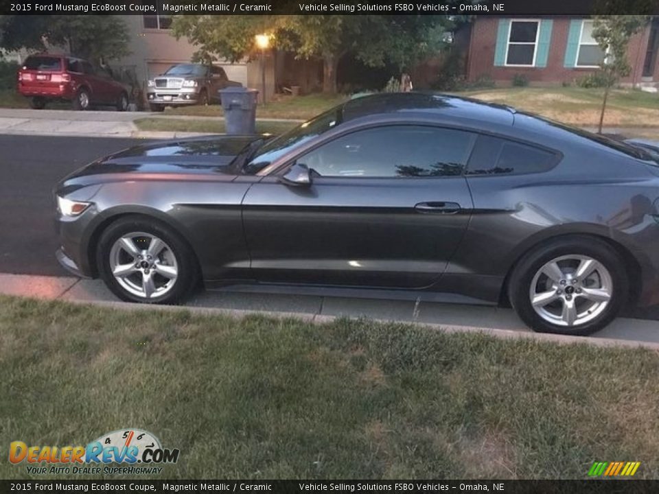 2015 Ford Mustang EcoBoost Coupe Magnetic Metallic / Ceramic Photo #16