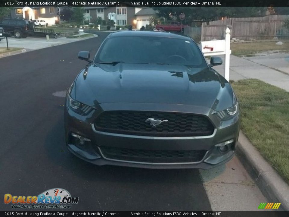 2015 Ford Mustang EcoBoost Coupe Magnetic Metallic / Ceramic Photo #17