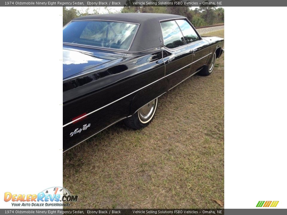 Ebony Black 1974 Oldsmobile Ninety Eight Regency Sedan Photo #3