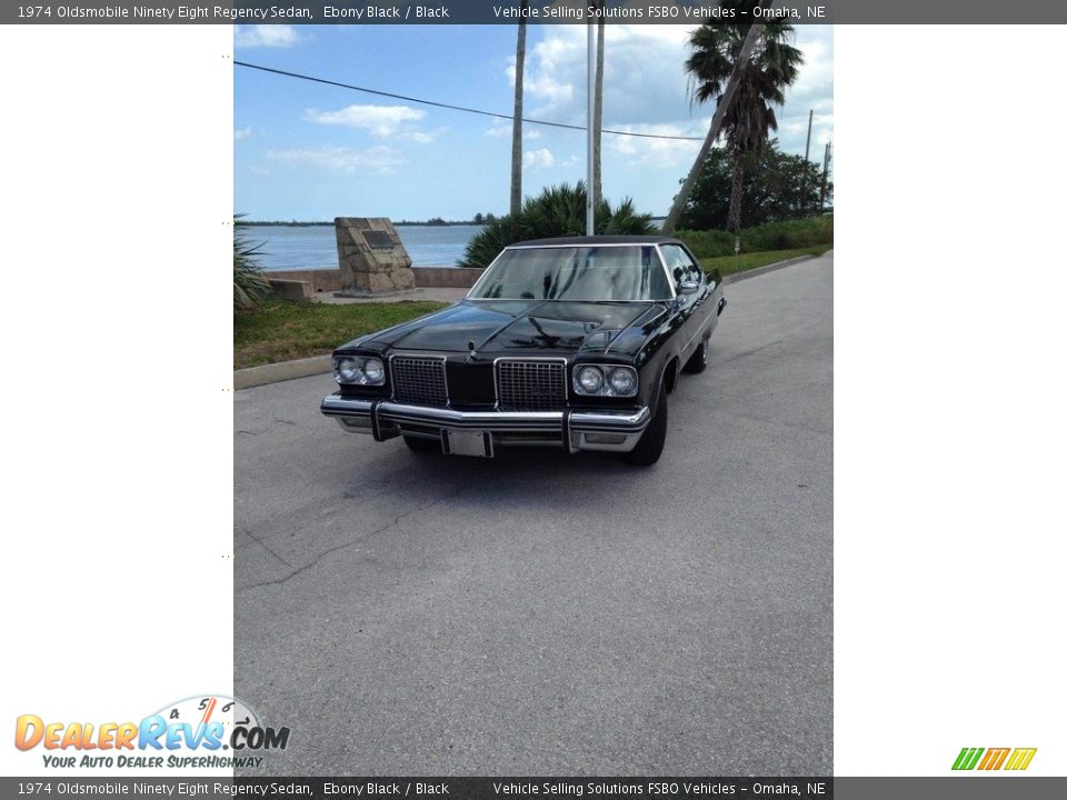 Ebony Black 1974 Oldsmobile Ninety Eight Regency Sedan Photo #7