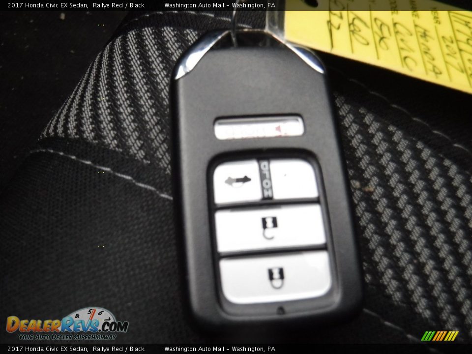 2017 Honda Civic EX Sedan Rallye Red / Black Photo #22