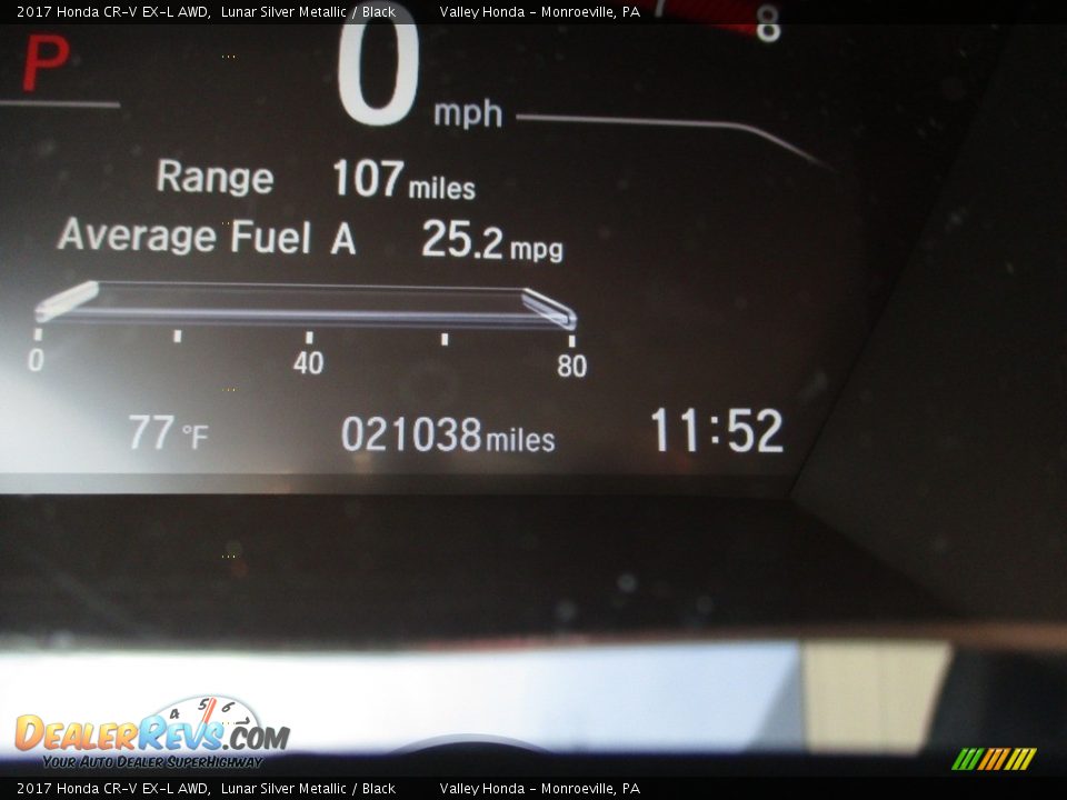 2017 Honda CR-V EX-L AWD Lunar Silver Metallic / Black Photo #20