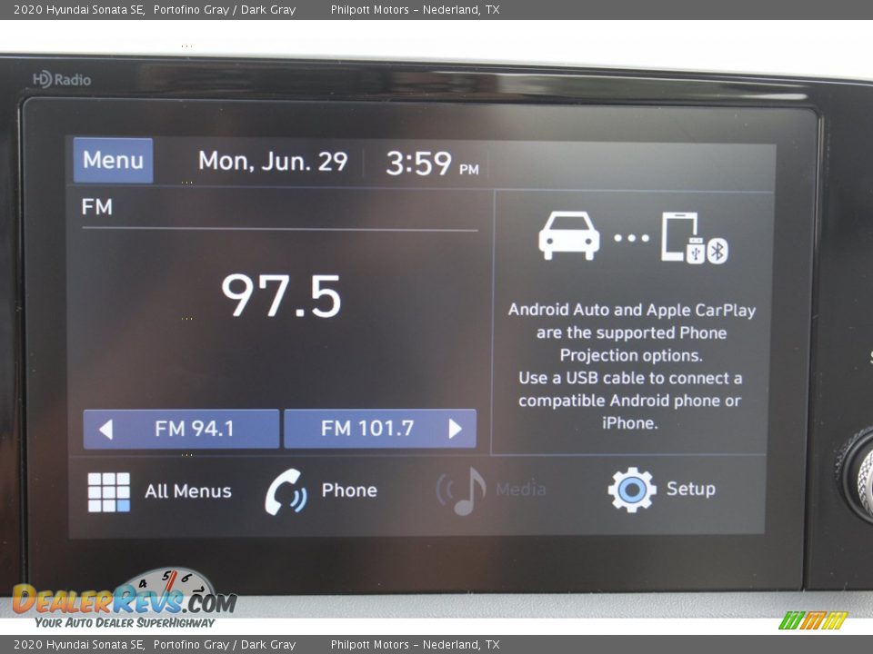 2020 Hyundai Sonata SE Portofino Gray / Dark Gray Photo #15