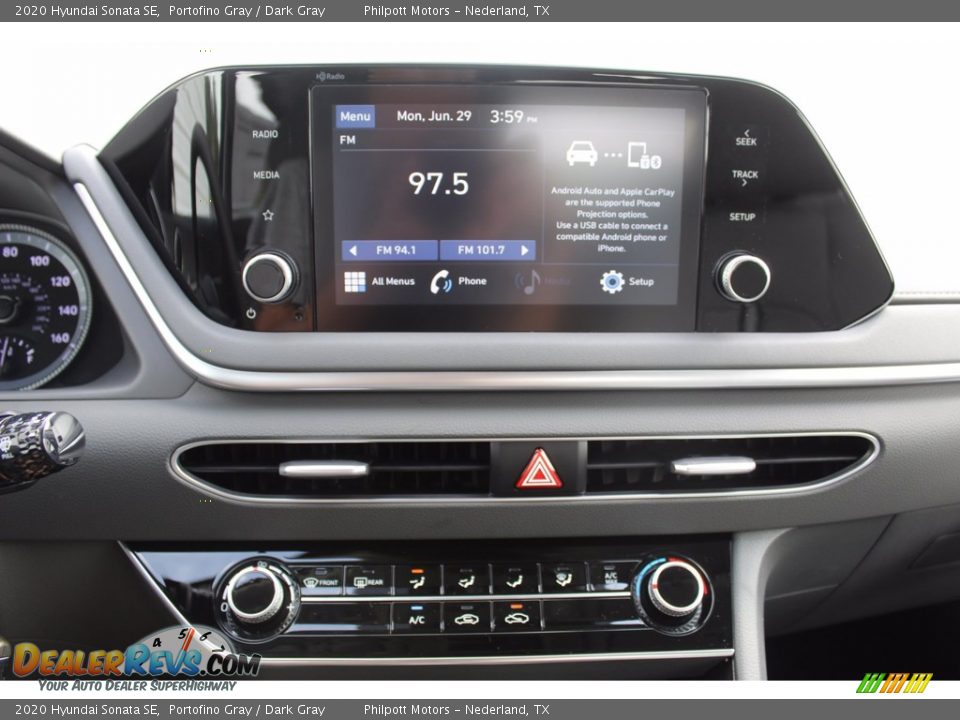 2020 Hyundai Sonata SE Portofino Gray / Dark Gray Photo #16