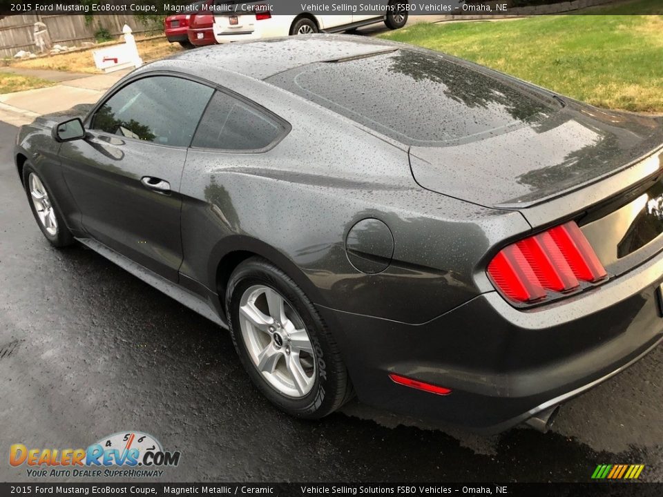 2015 Ford Mustang EcoBoost Coupe Magnetic Metallic / Ceramic Photo #24
