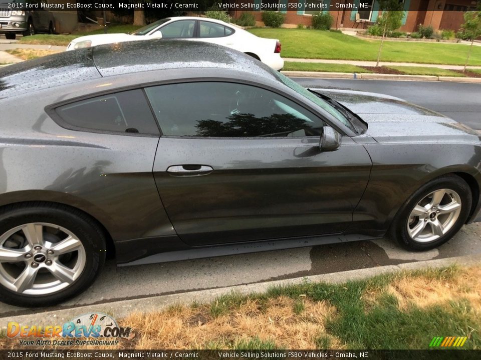 2015 Ford Mustang EcoBoost Coupe Magnetic Metallic / Ceramic Photo #25