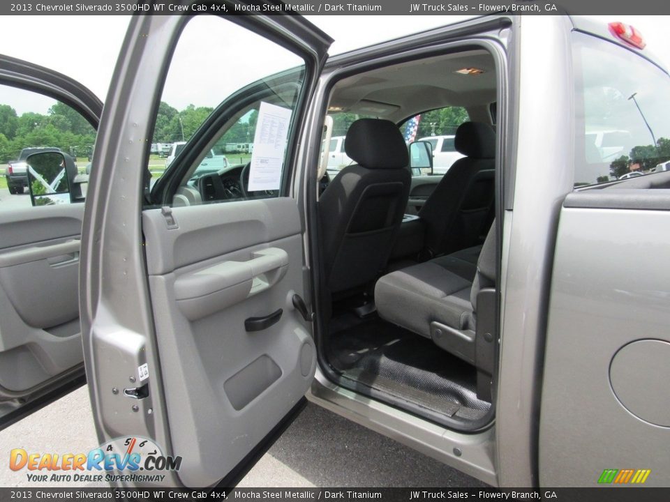 2013 Chevrolet Silverado 3500HD WT Crew Cab 4x4 Mocha Steel Metallic / Dark Titanium Photo #28