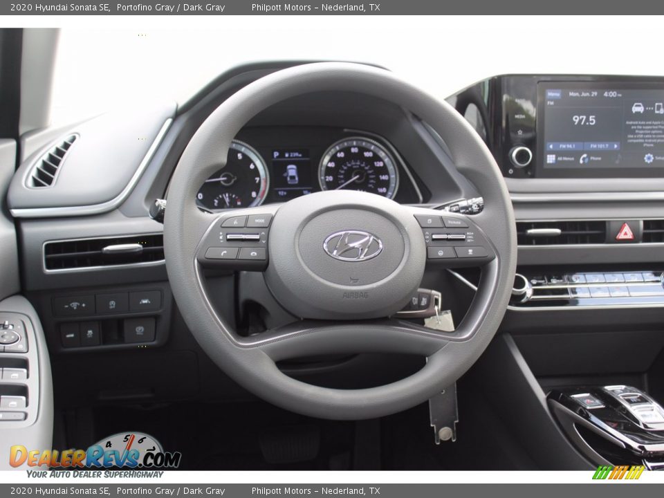 2020 Hyundai Sonata SE Portofino Gray / Dark Gray Photo #21