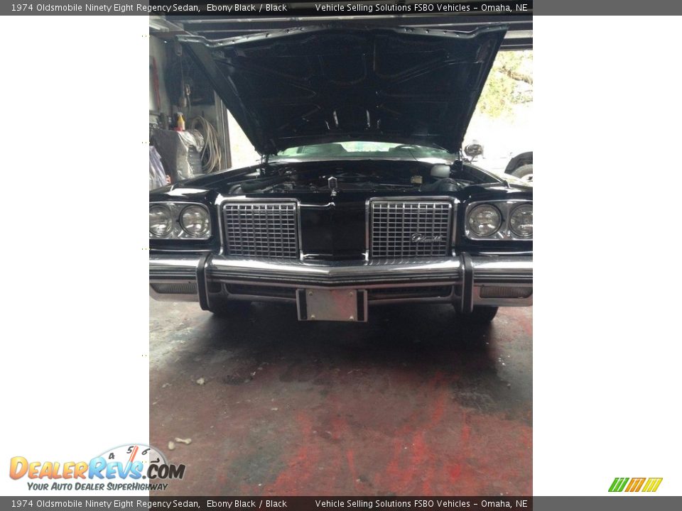 1974 Oldsmobile Ninety Eight Regency Sedan Ebony Black / Black Photo #18