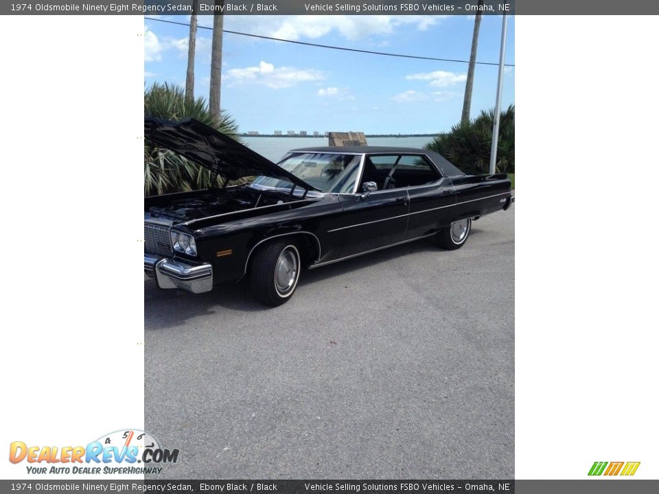 1974 Oldsmobile Ninety Eight Regency Sedan Ebony Black / Black Photo #19