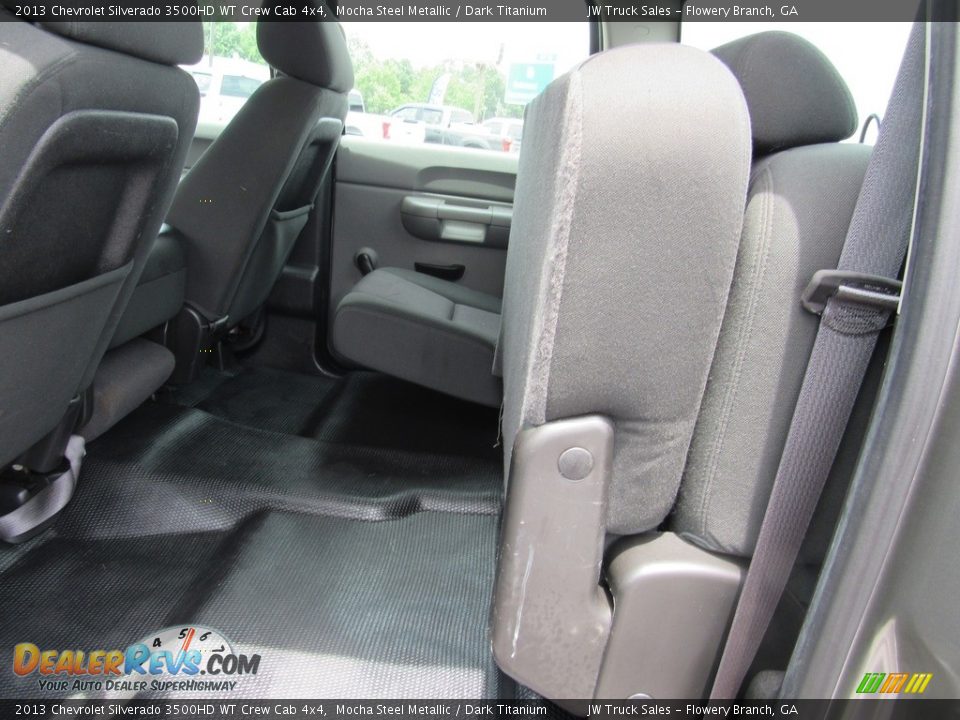 Rear Seat of 2013 Chevrolet Silverado 3500HD WT Crew Cab 4x4 Photo #34