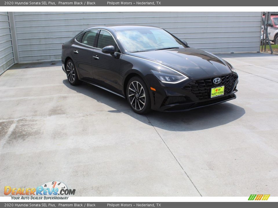 2020 Hyundai Sonata SEL Plus Phantom Black / Black Photo #2