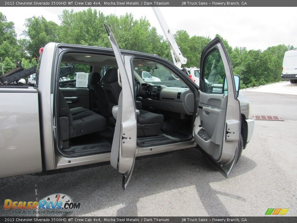 2013 Chevrolet Silverado 3500HD WT Crew Cab 4x4 Mocha Steel Metallic / Dark Titanium Photo #35