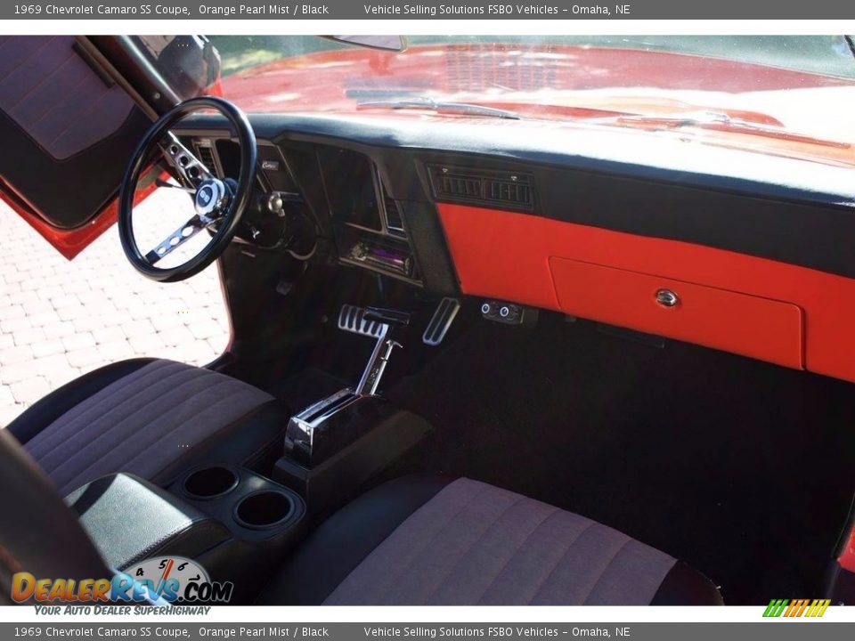 1969 Chevrolet Camaro SS Coupe Orange Pearl Mist / Black Photo #4