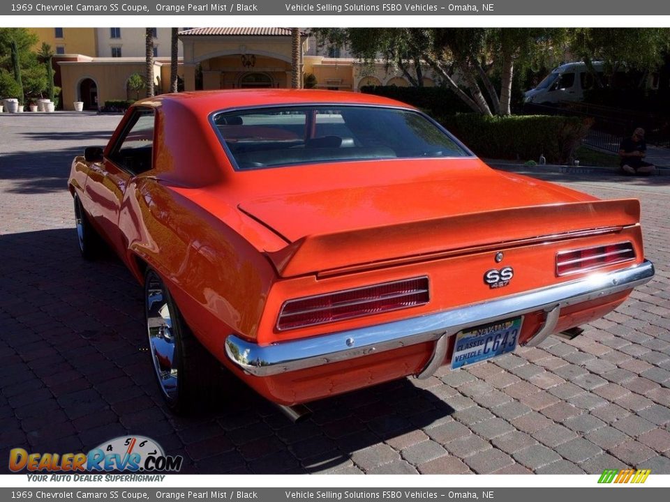 1969 Chevrolet Camaro SS Coupe Orange Pearl Mist / Black Photo #7