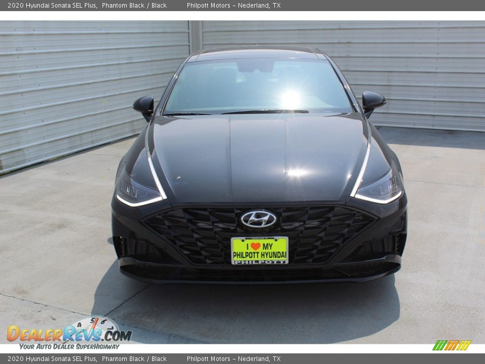 2020 Hyundai Sonata SEL Plus Phantom Black / Black Photo #3