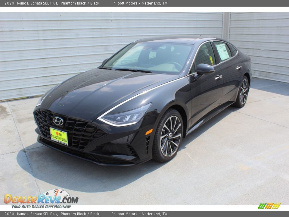 2020 Hyundai Sonata SEL Plus Phantom Black / Black Photo #4