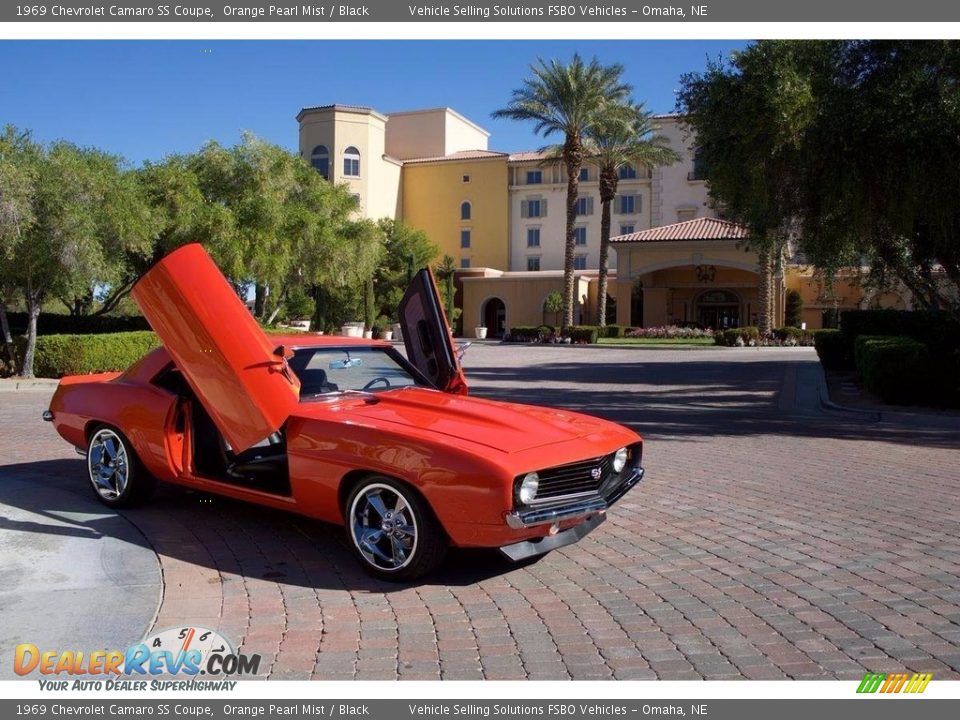 1969 Chevrolet Camaro SS Coupe Orange Pearl Mist / Black Photo #13