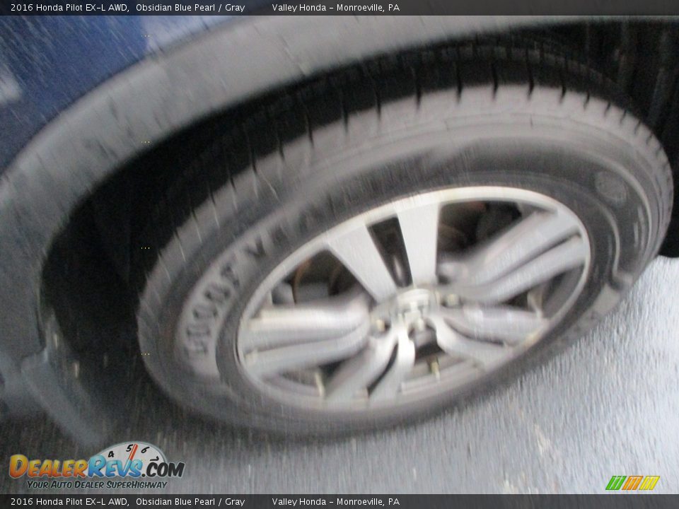 2016 Honda Pilot EX-L AWD Obsidian Blue Pearl / Gray Photo #5