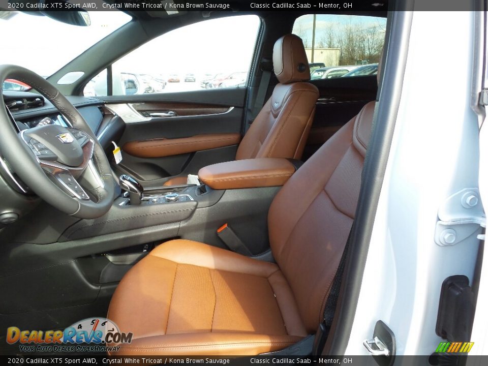 2020 Cadillac XT5 Sport AWD Crystal White Tricoat / Kona Brown Sauvage Photo #3