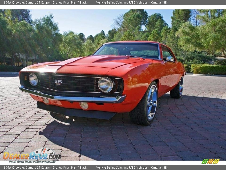 1969 Chevrolet Camaro SS Coupe Orange Pearl Mist / Black Photo #15