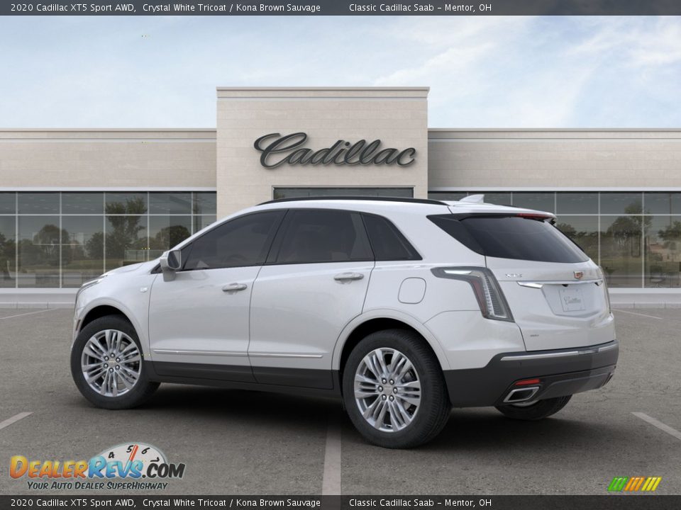 2020 Cadillac XT5 Sport AWD Crystal White Tricoat / Kona Brown Sauvage Photo #5
