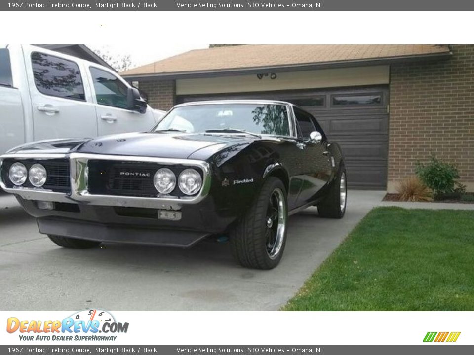 1967 Pontiac Firebird Coupe Starlight Black / Black Photo #2