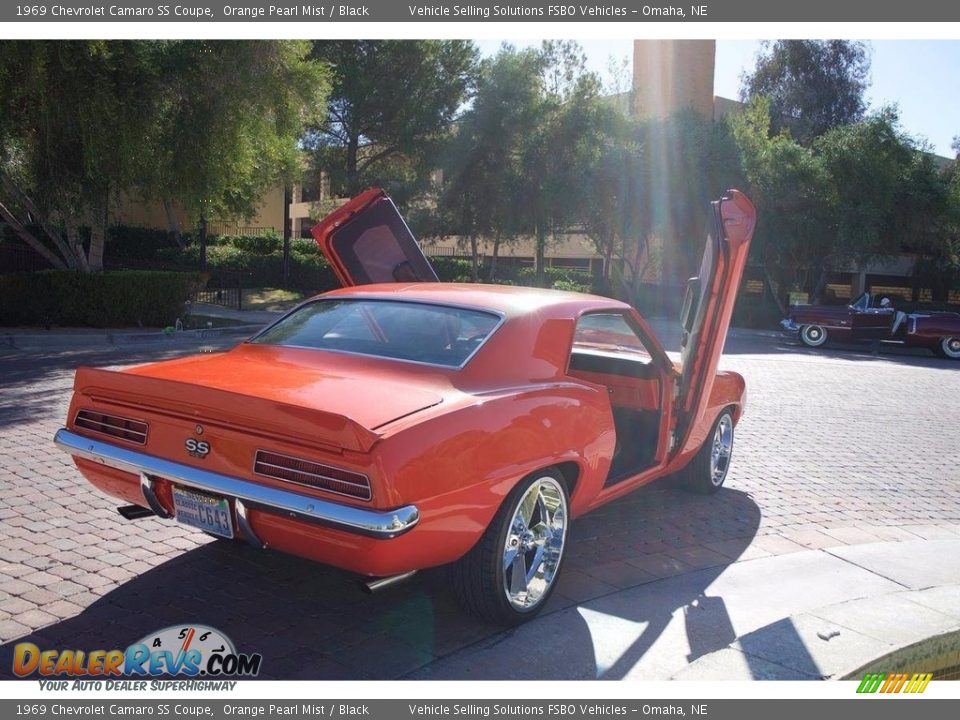 1969 Chevrolet Camaro SS Coupe Orange Pearl Mist / Black Photo #17