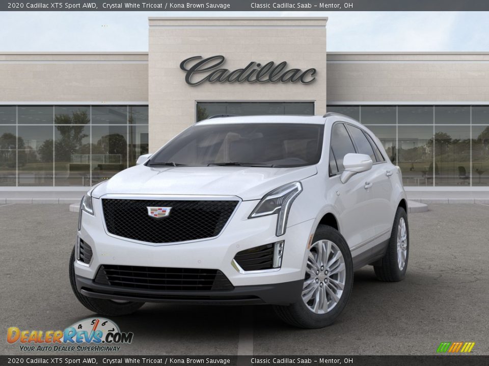 2020 Cadillac XT5 Sport AWD Crystal White Tricoat / Kona Brown Sauvage Photo #8