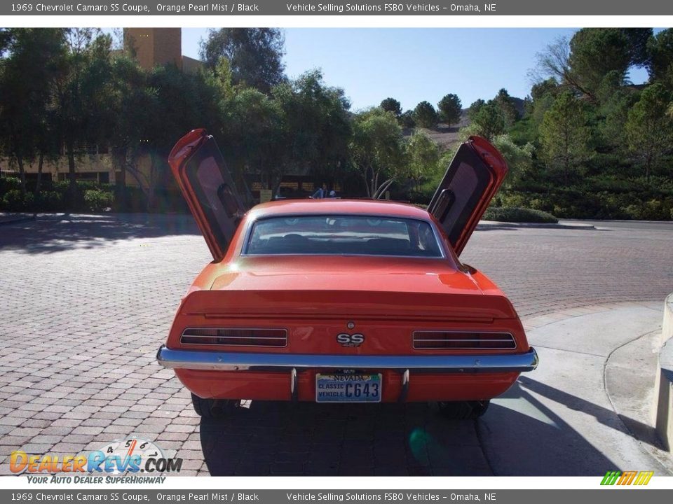 1969 Chevrolet Camaro SS Coupe Orange Pearl Mist / Black Photo #18