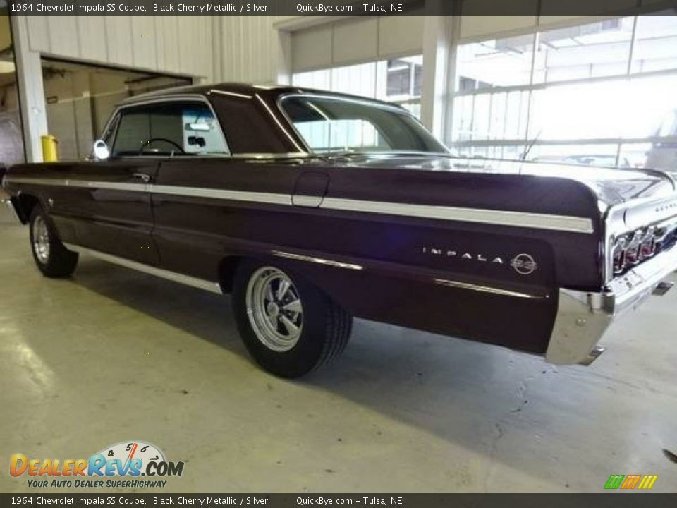 1964 Chevrolet Impala SS Coupe Black Cherry Metallic / Silver Photo #2