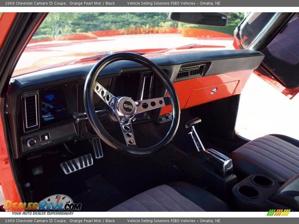 1969 Chevrolet Camaro SS Coupe Orange Pearl Mist / Black Photo #22
