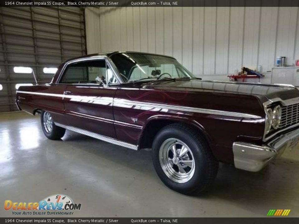 1964 Chevrolet Impala SS Coupe Black Cherry Metallic / Silver Photo #6