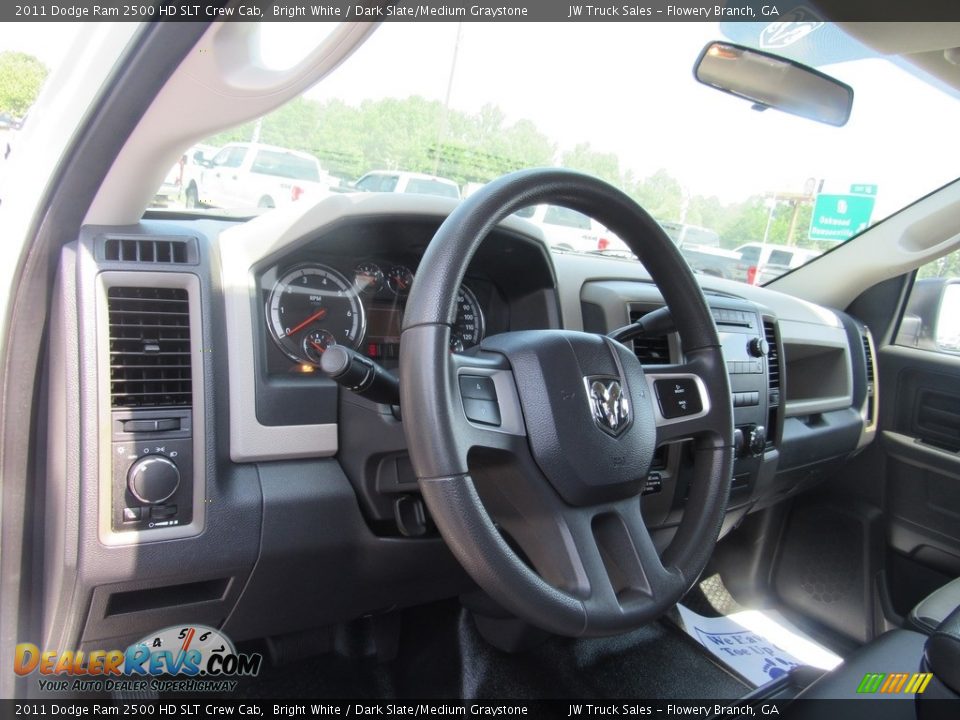 2011 Dodge Ram 2500 HD SLT Crew Cab Steering Wheel Photo #17