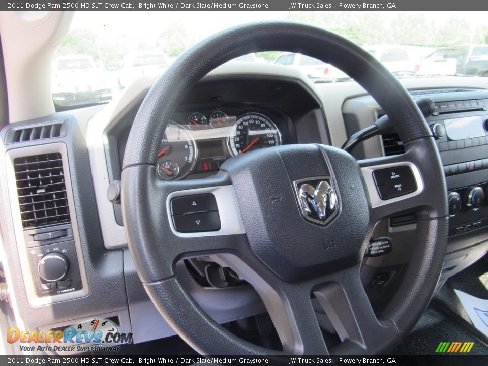 2011 Dodge Ram 2500 HD SLT Crew Cab Steering Wheel Photo #18