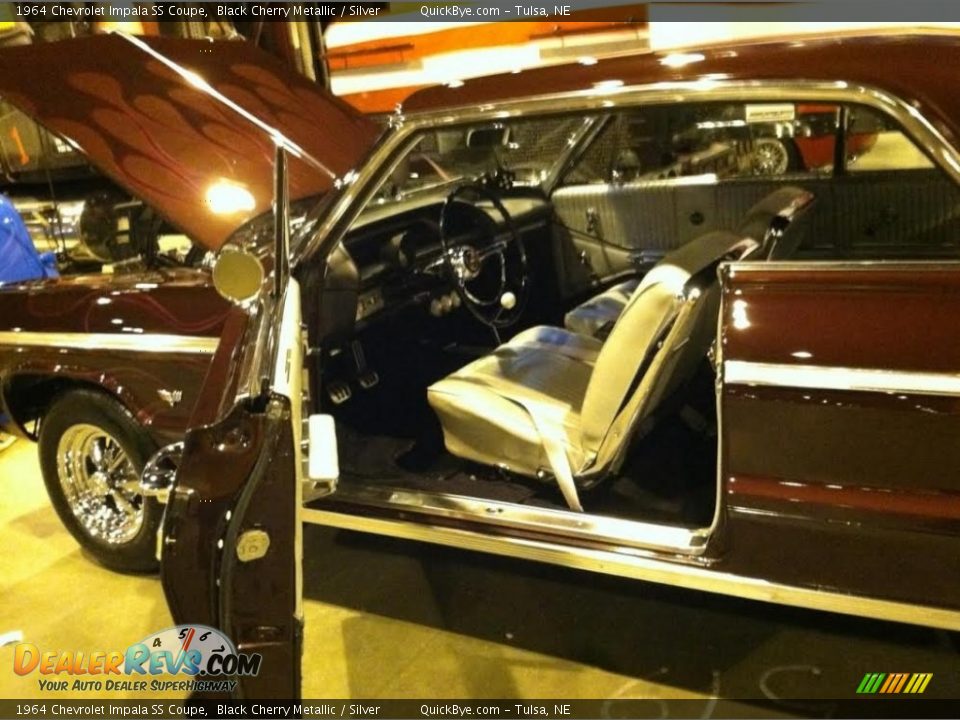 1964 Chevrolet Impala SS Coupe Black Cherry Metallic / Silver Photo #11