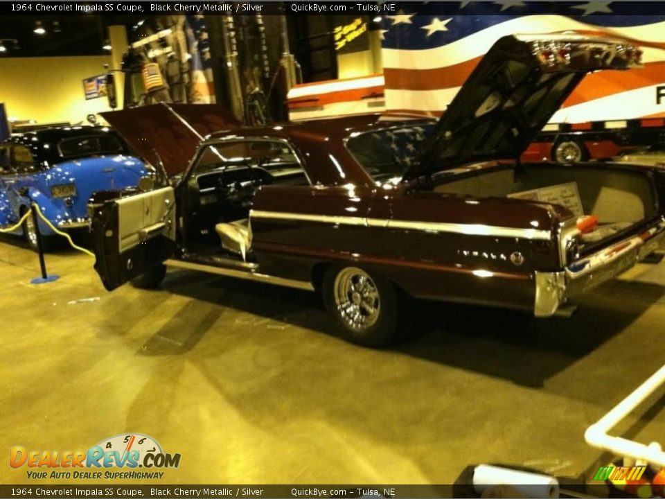 1964 Chevrolet Impala SS Coupe Black Cherry Metallic / Silver Photo #13