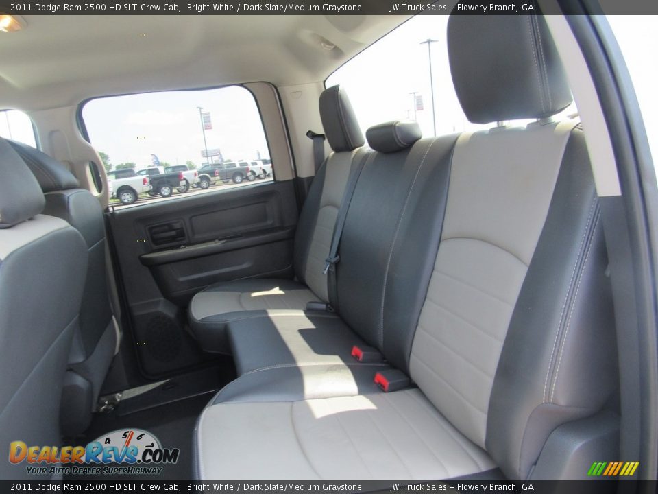 Rear Seat of 2011 Dodge Ram 2500 HD SLT Crew Cab Photo #24
