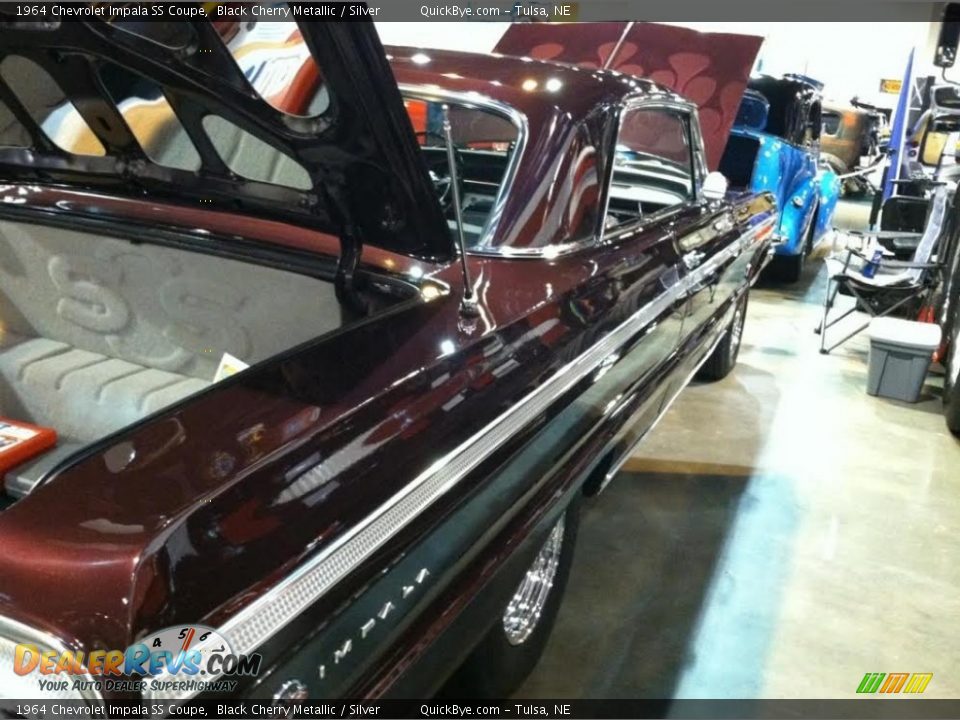 1964 Chevrolet Impala SS Coupe Black Cherry Metallic / Silver Photo #15