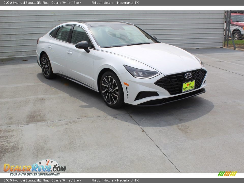 2020 Hyundai Sonata SEL Plus Quartz White / Black Photo #2