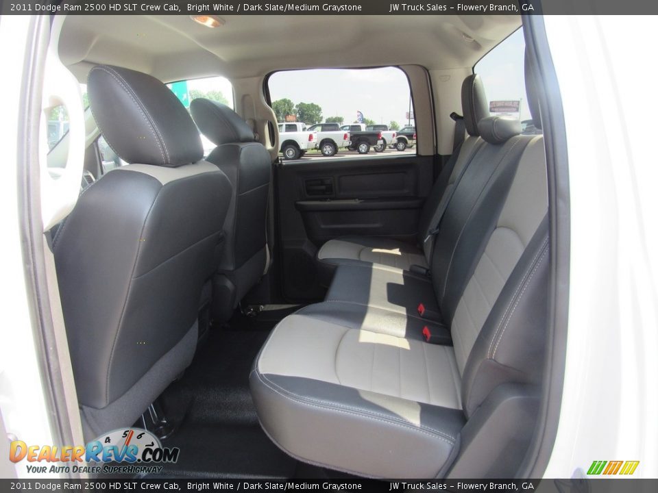 Rear Seat of 2011 Dodge Ram 2500 HD SLT Crew Cab Photo #25