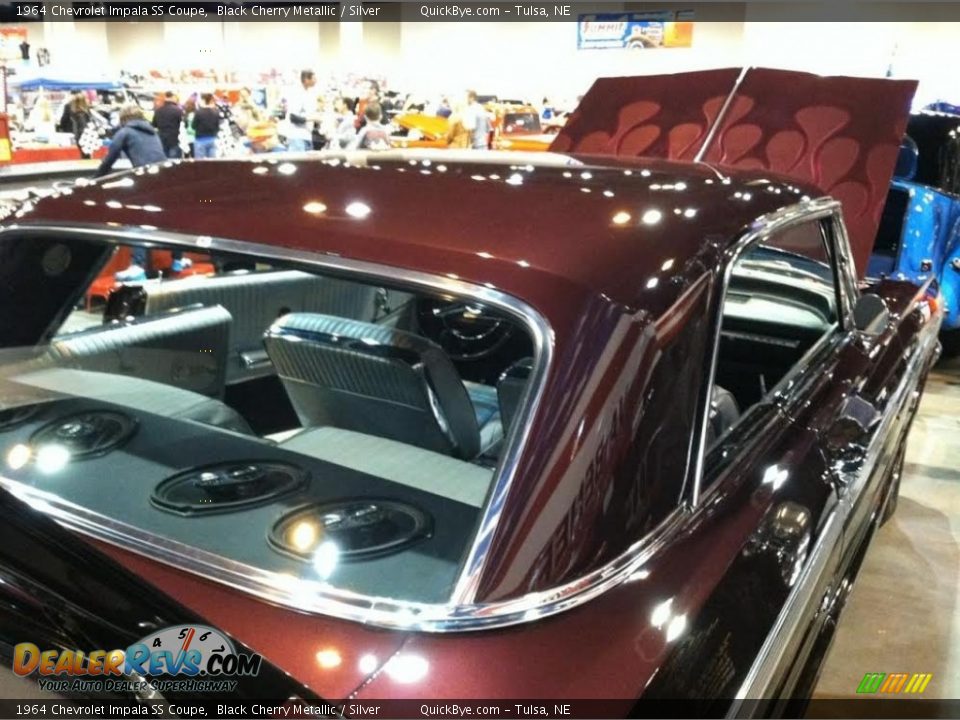 1964 Chevrolet Impala SS Coupe Black Cherry Metallic / Silver Photo #16