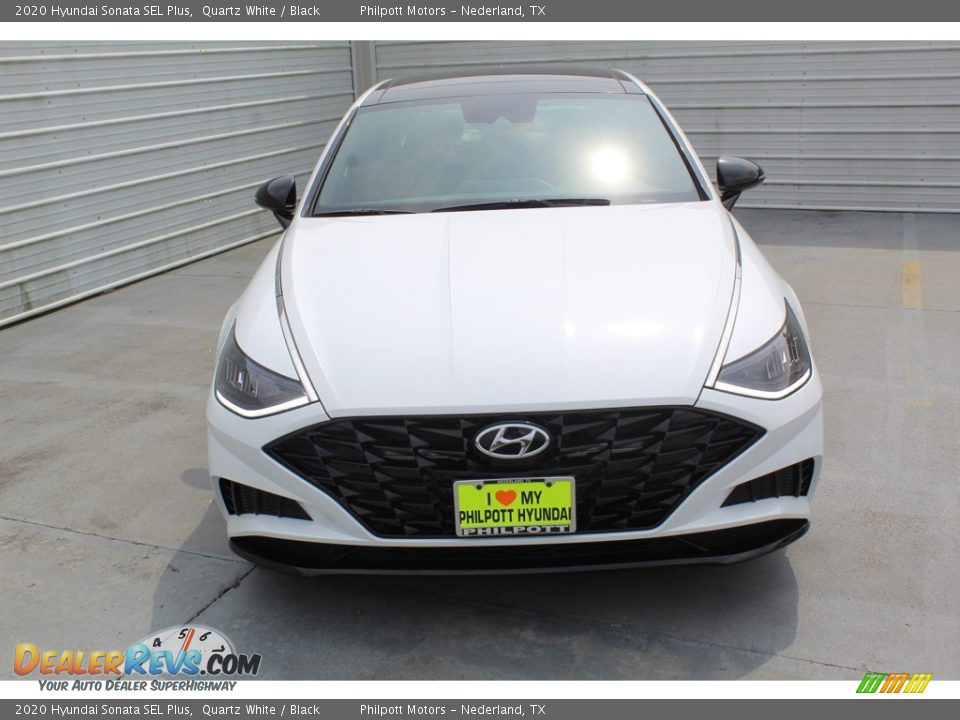 2020 Hyundai Sonata SEL Plus Quartz White / Black Photo #3