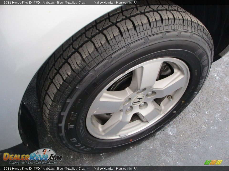 2011 Honda Pilot EX 4WD Alabaster Silver Metallic / Gray Photo #6