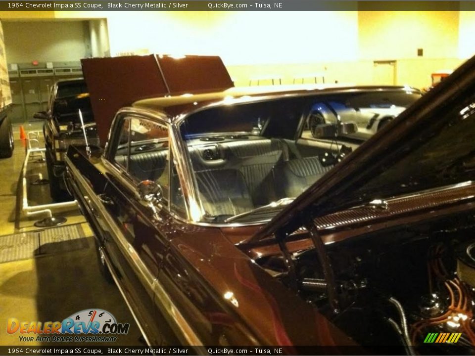 1964 Chevrolet Impala SS Coupe Black Cherry Metallic / Silver Photo #17